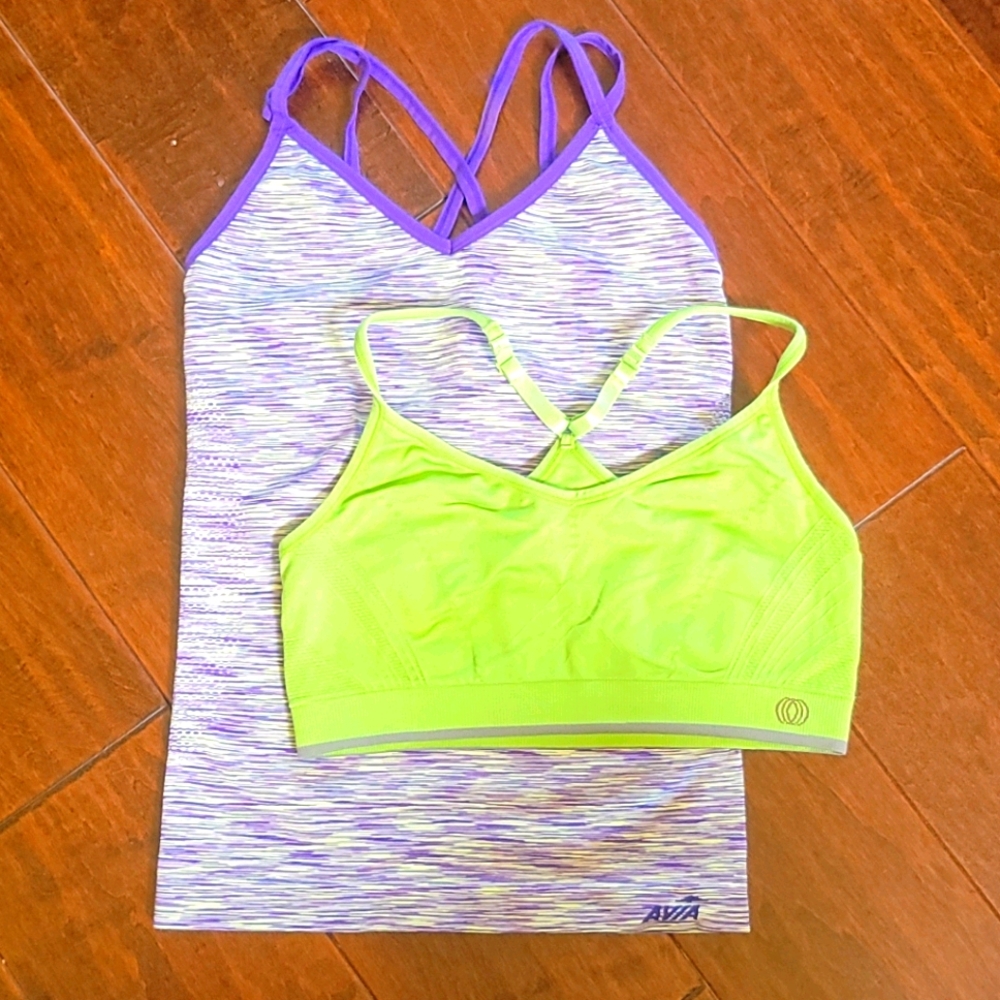 Avia Sport top and Bra top bundle